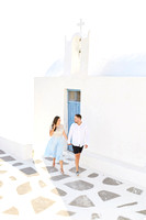 Alexia & Warren pre wedding in Santorini